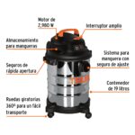 Aspiradora industrial en acero inoxidable 19 Litros (5 Galones) - Imagen 2