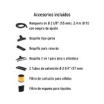Aspiradora industrial en acero inoxidable 60 Lts (16 Galones) - Imagen 2