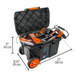 Caja para herramientas 23" con ruedas y mango telescópico Truper - Imagen 2