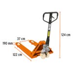 Estibadora manual de 3 toneladas con ruedas de nylon - Imagen 2