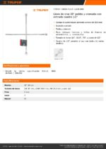 Cruceta 20" (51 cms) para aflojar tuercas Truper - Tres bocas y un cuadro. - Imagen 3