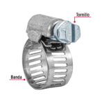 Abrazadera de 1/2" en acero inoxidable - Imagen 2