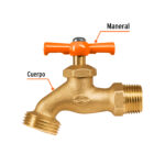 Llave para jardín con terminal para manguera - Imagen 2