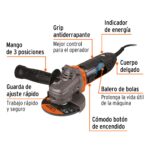 Pulidora Truper ERGO PRO de 4 1/2" - Imagen 2